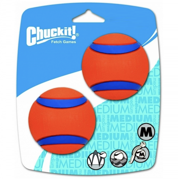 Tough Chew-Resistant Ultra Ball by CHUCKIT! | Medium 2 Pack