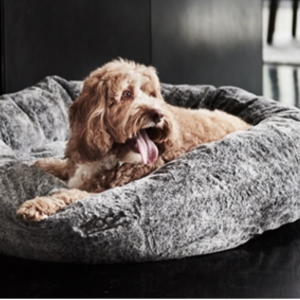 Snooza Chinchilla Calming Cuddler Dog Bed