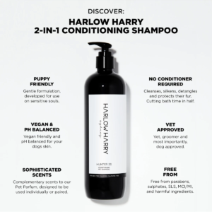 Monte & Co | 2 in 1 luxury conditioning dog shampoo by Harlow Harry | Hunter 33