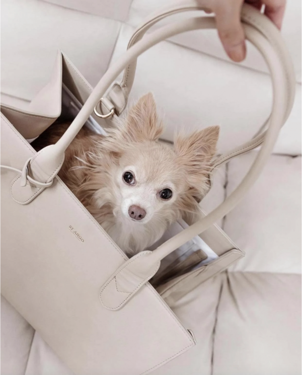 Monte & Co | The LOLA Beige Cream Travel Cat Dog Carrier Hand Bag by St Argo Melbourne