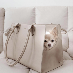 Monte & Co | The LOLA Beige Cream Travel Pet Dog Cat Carrier Hand Bag by St Argo Melbourne