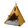 Monte & Co | Chic Mustard Yellow Teepee Pet Bed with cushion