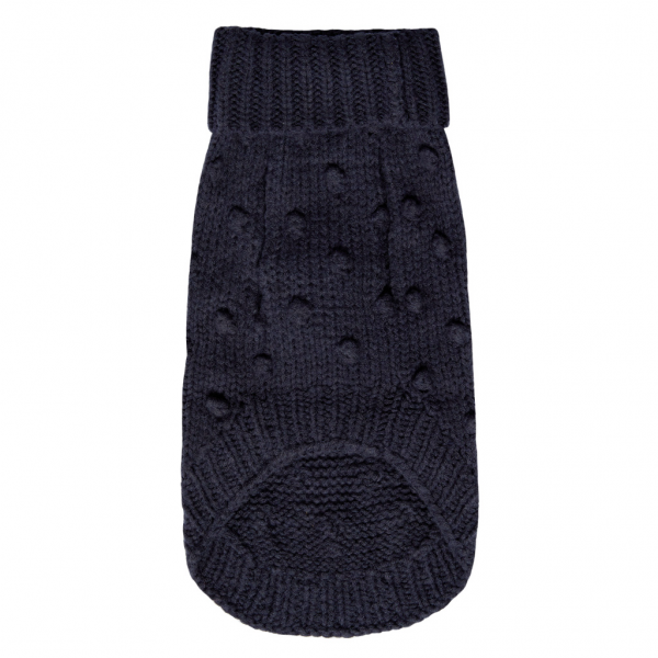 Monte & Co | Luxury Merino Wool Bobble Chunky Knit Sweater in indigo navy by Sebastian Says