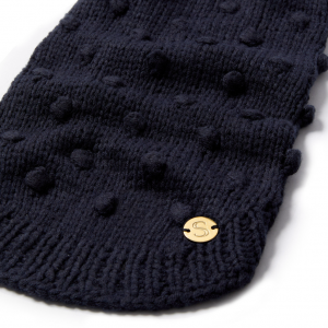 Monte & Co | Luxury Merino Wool Bobble Chunky Knit by Sebastian Says | Indigo Blue