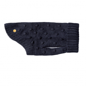 Monte & Co | Luxury Wool Bobble Chunky Knit Sweater in navy blue by Sebastian Say