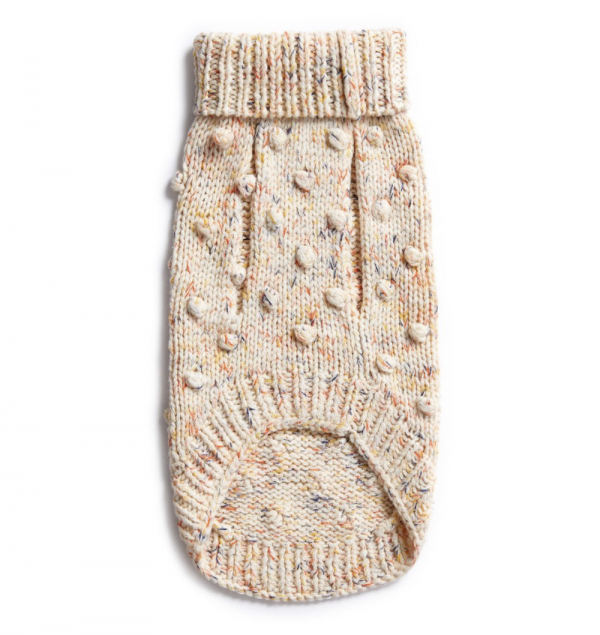 Monte & Co | Merino wool bobble knit dog jumper sweater in Speckle by Sebastian Says (bottom)
