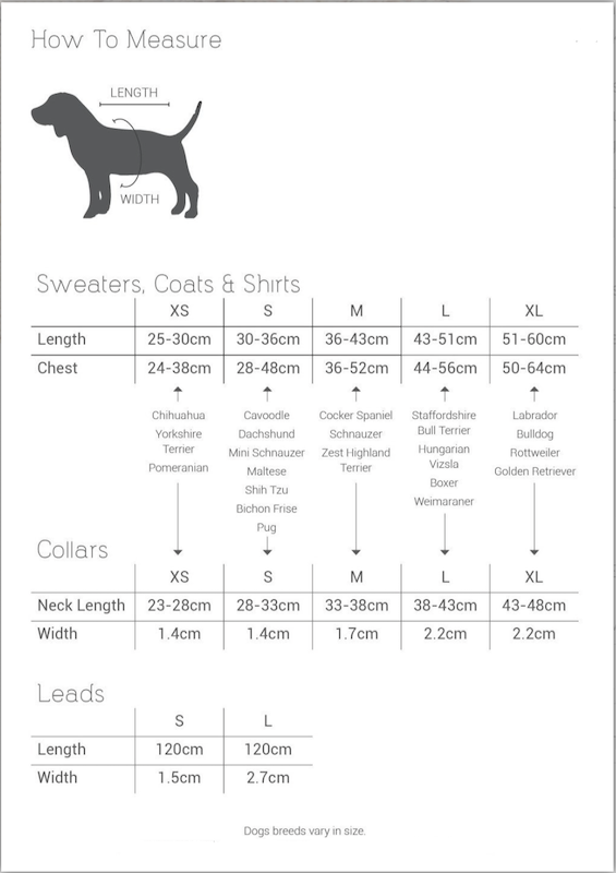Monte & Co | Size Guide for Wool Chunky Knit Sweaters by Sebastian Says