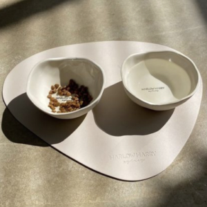 Monte & Co | Designer Feeding Bowl Placemat by Harlow Harry | Eggshell