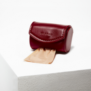 Monte & Co | Ruby Red Designer Poop Bag Holder Vegan Leather by St Argo