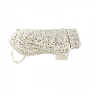 Monte & Co | Luxury French Knit Cat Dog Sweater in Ivory White by Huskimo Australia