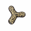 Monte & Co | Luxury Plush Tristar Squeaker Toy by Ruff Play | Leopard print