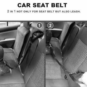Monte & Co | 2-IN-1 PET CAR SEAT BELT HEADREST SAFETY RESTRAINT & LEASH
