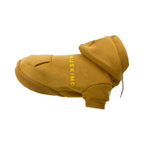 Monte & Co | Huskimo Australia Mt Baw Baw Designer dog cat pet hoodie jumper with drawstrings in mustard yellow