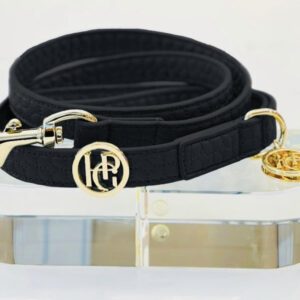 Monte & Co | Designer pet accessories dog cat leash lead by HGP Luxury Pet Accessories | Jet Black