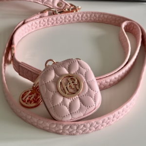 Monte & Co | Designer pet accessories dog cat poop waste bag purse holder by HGP Luxury Pet Accessories | Pink Kiss