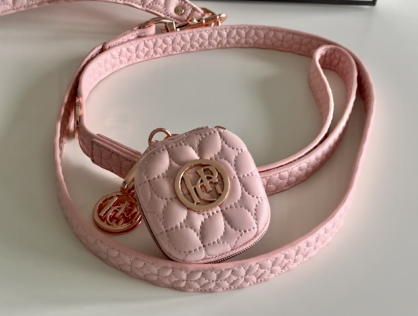 Monte & Co | Designer pet accessories dog cat poop waste bag purse holder by HGP Luxury Pet Accessories | Pink Kiss